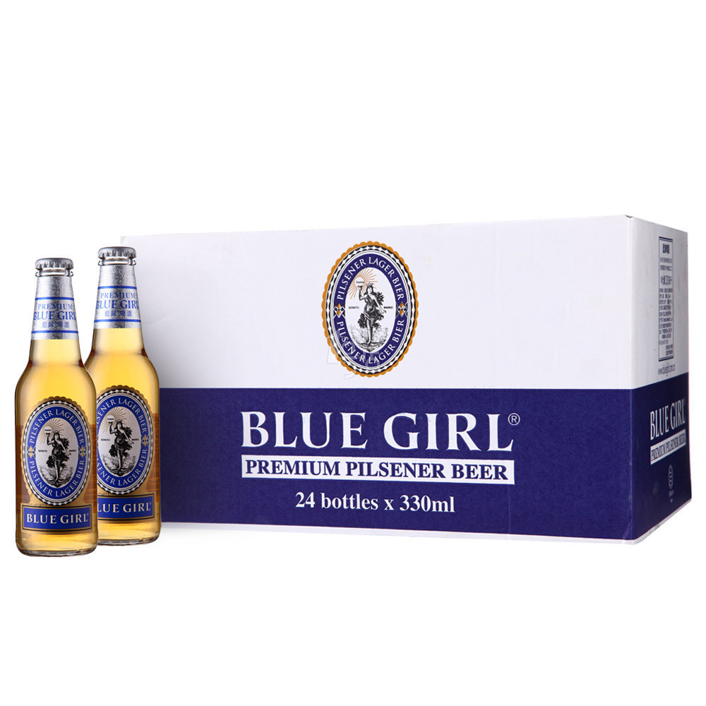 蓝妹啤酒 韩国蓝妹进口瓶装啤酒批发零售24*330ml