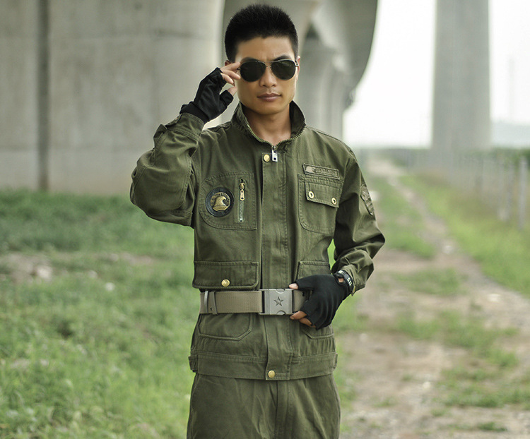 户外秋冬纯棉长袖作训服套装男工作服劳保服作训服军装军迷套装