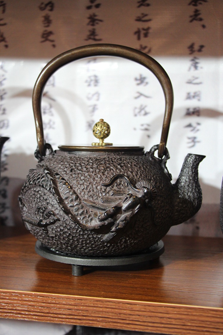 生铁壶 铸铁壶日本进口纯手工无涂层老铁壶南部生铁壶煮茶壶茶具