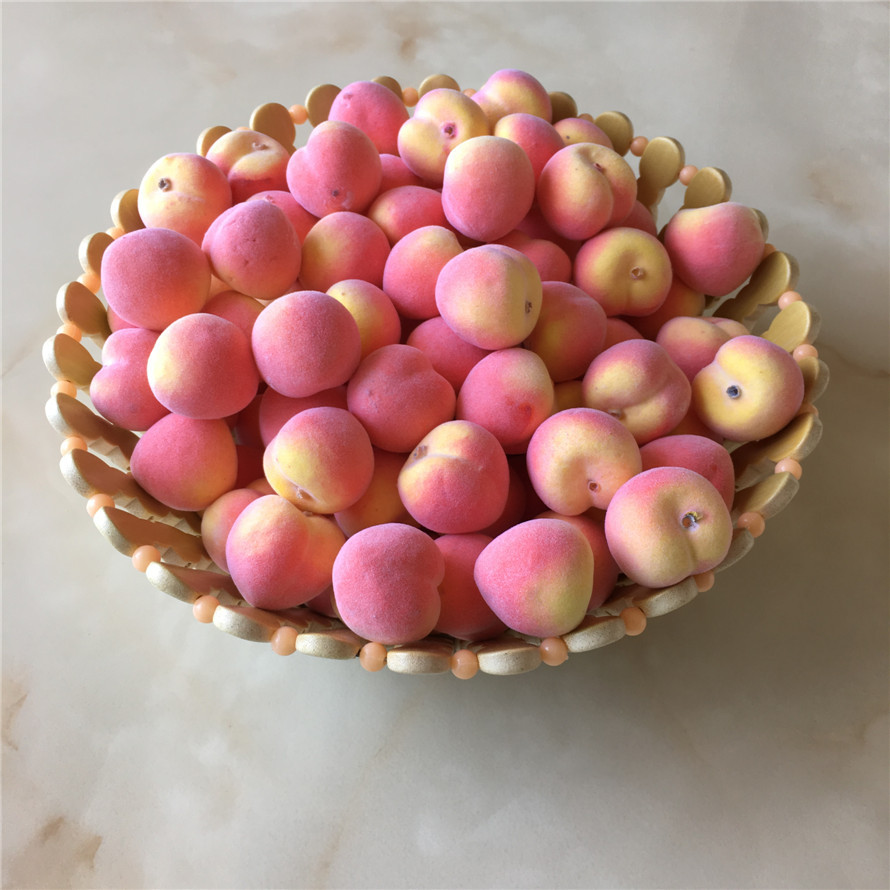 35#泡沫小水果迷你仿真小桃子模型假桃子橱窗摆放陈列装饰品道具