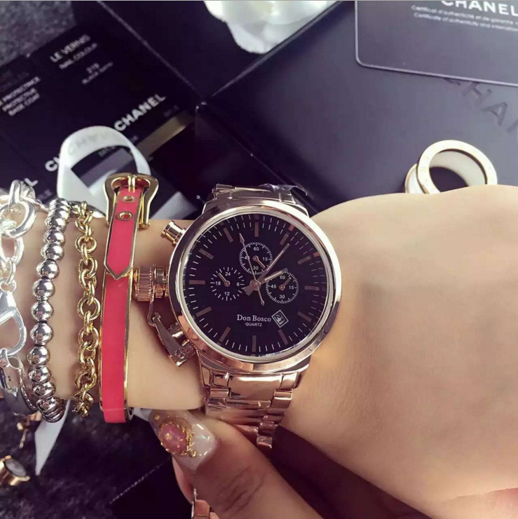 don bosco 东波斯可 新款韩版女表时尚潮流手表女 时装手表女