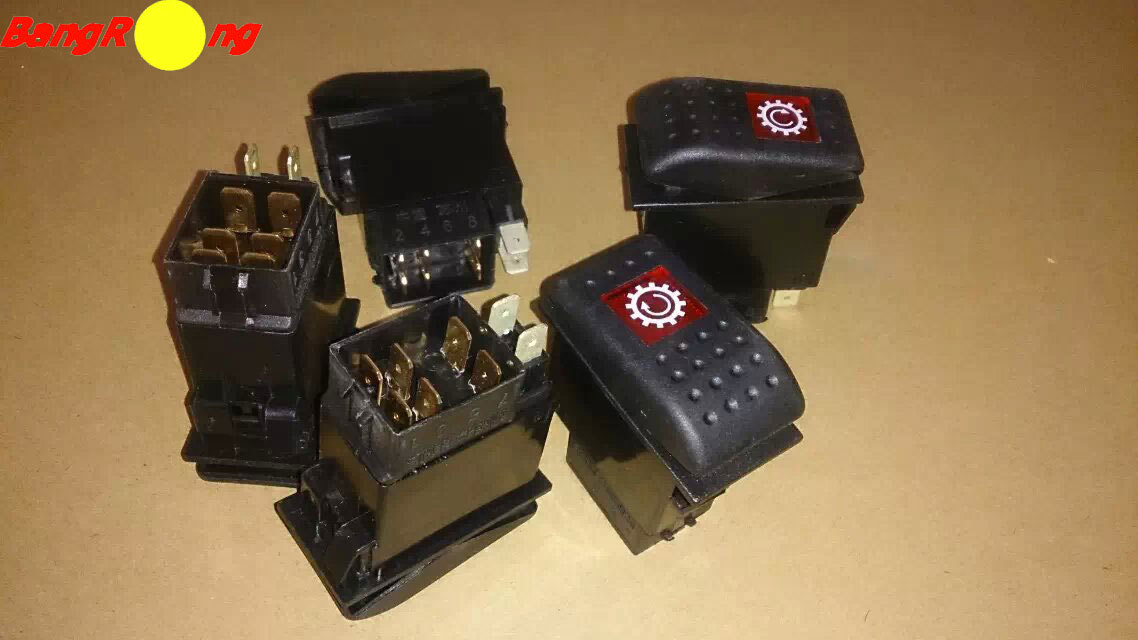 中联吊车取力器开关pto制动阀开关电子按钮开关重庆中联吊车配件