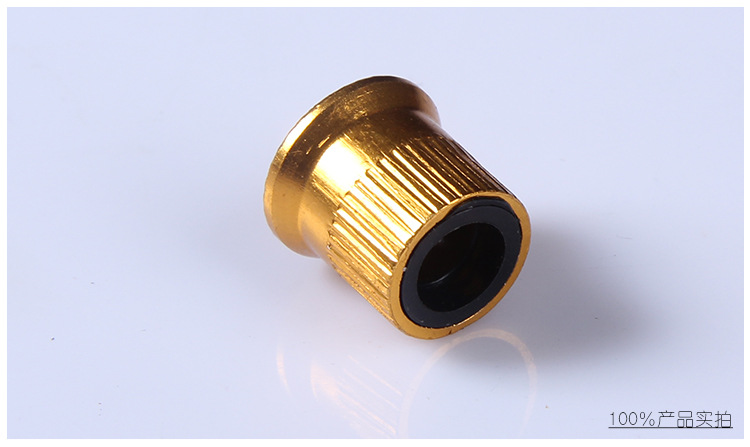 厂家 批发 m8黄色快拆环保铝螺母配件产品 自行车快拆铝螺母