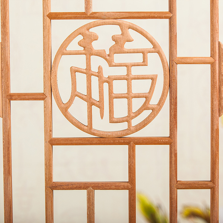 实木仿古花格 现代中式带福字花格 古典镂空室内花格厂家批发