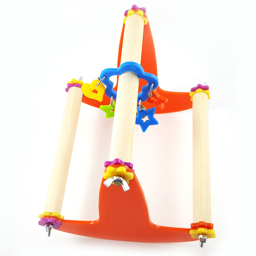 鹦鹉 啃咬玩具秋千站架站杠 摇摇椅 跷跷板 批发 us-4