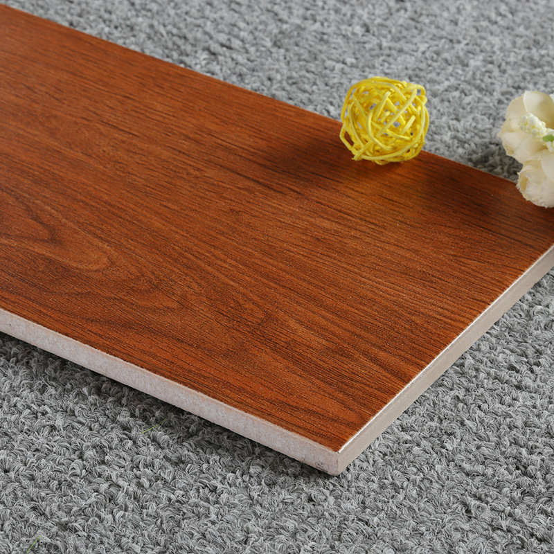 地板砖 佛山耐磨房间阳台墙面防滑客厅卧室防潮防污木纹砖 仿古砖