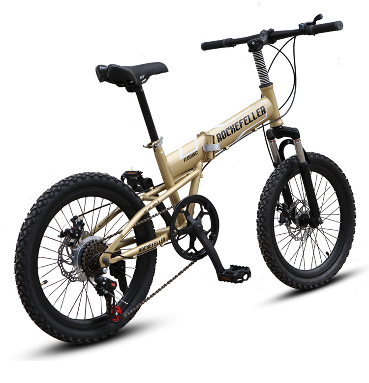 洛克菲勒20寸折叠悍马折叠自行车3秒折叠