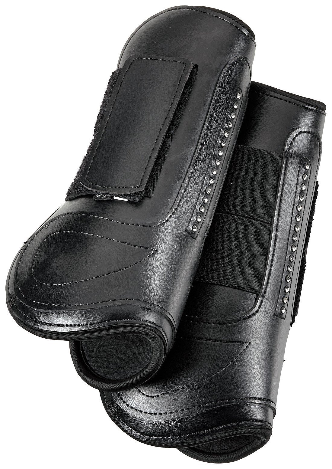 出口欧洲 高档pu水钻护腿 高端品质