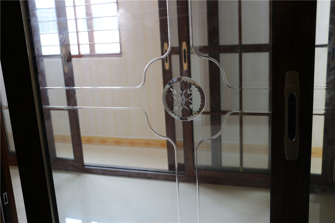 阳台优雅推拉门 隔断厨房吊趟门 车刻玻璃推拉门 惠州推拉门厂家