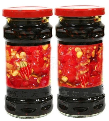 批发l老干妈玻璃瓶辣椒酱瓶酱菜瓶腐乳瓶储物罐密封盖