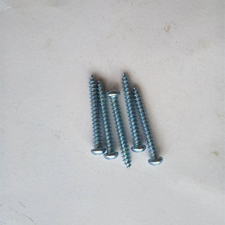 高强度自攻螺钉 镀锌自攻丝 圆帽十字螺钉