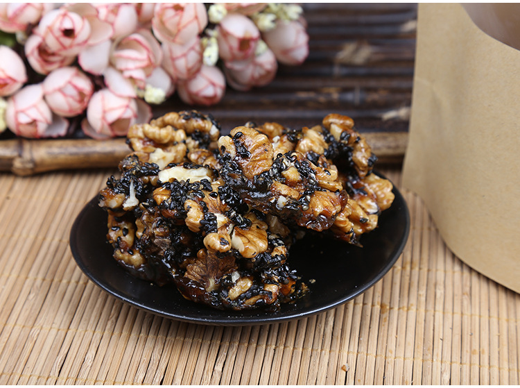 红糖黑芝麻核桃义乌特产零食香脆干净卫生 营养美味 厂家生产