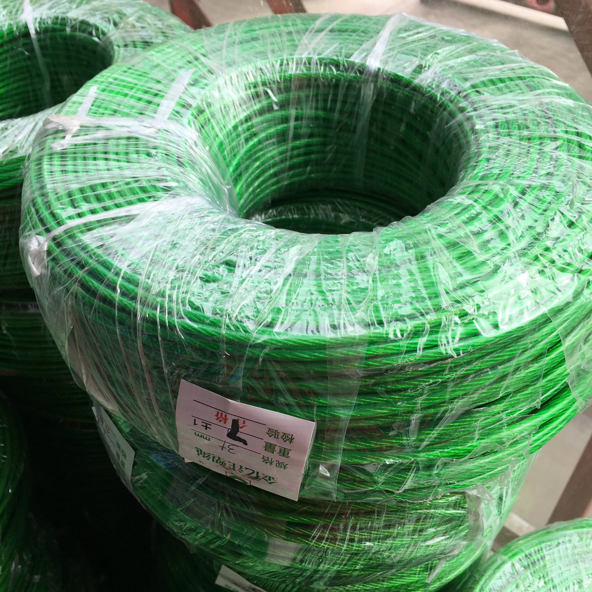 批发销售 塑料钢丝绳 防盗包塑钢丝绳 粗镀塑钢丝绳