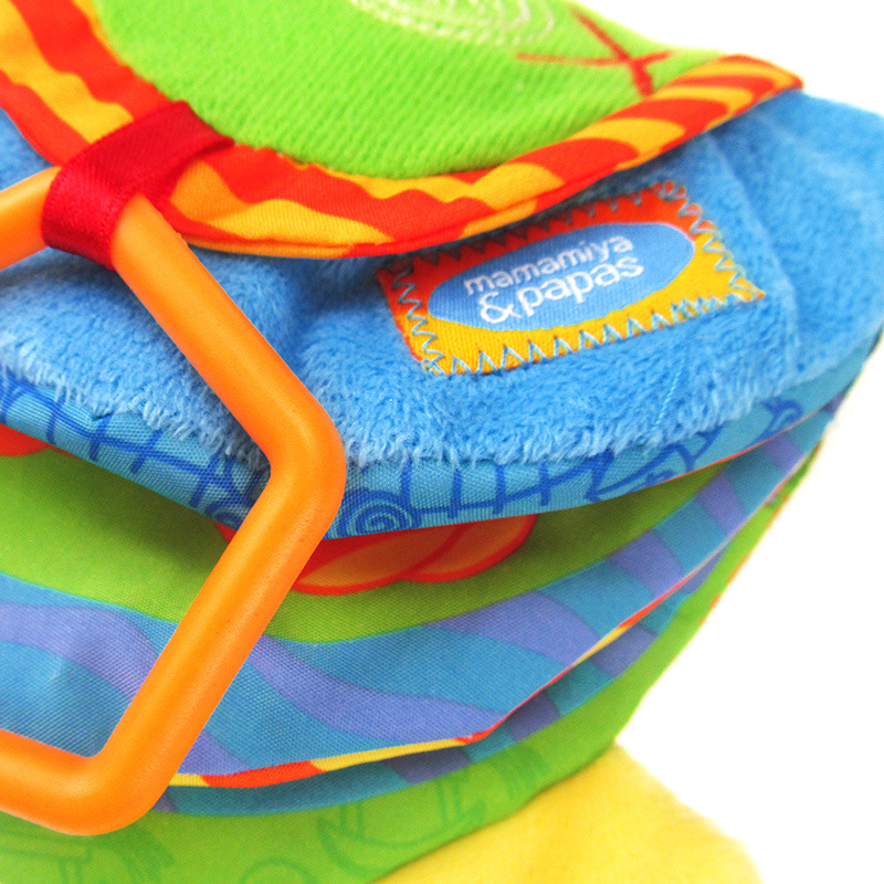 尾巴布书小驴clip clop teether book布书 婴幼儿布书带牙胶响纸d