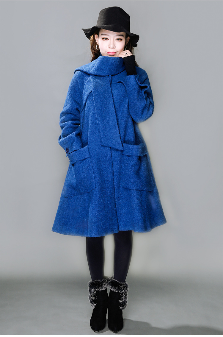 服饰直销优质秋冬季毛呢外套 保暖多色中长款羊毛大衣-中国莲藕产业网