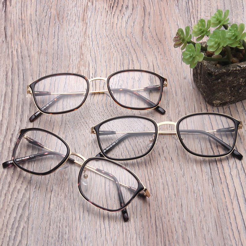 tr90超轻复古眼镜框金属腿眼镜架男女士防辐射圆框高档近视眼镜架