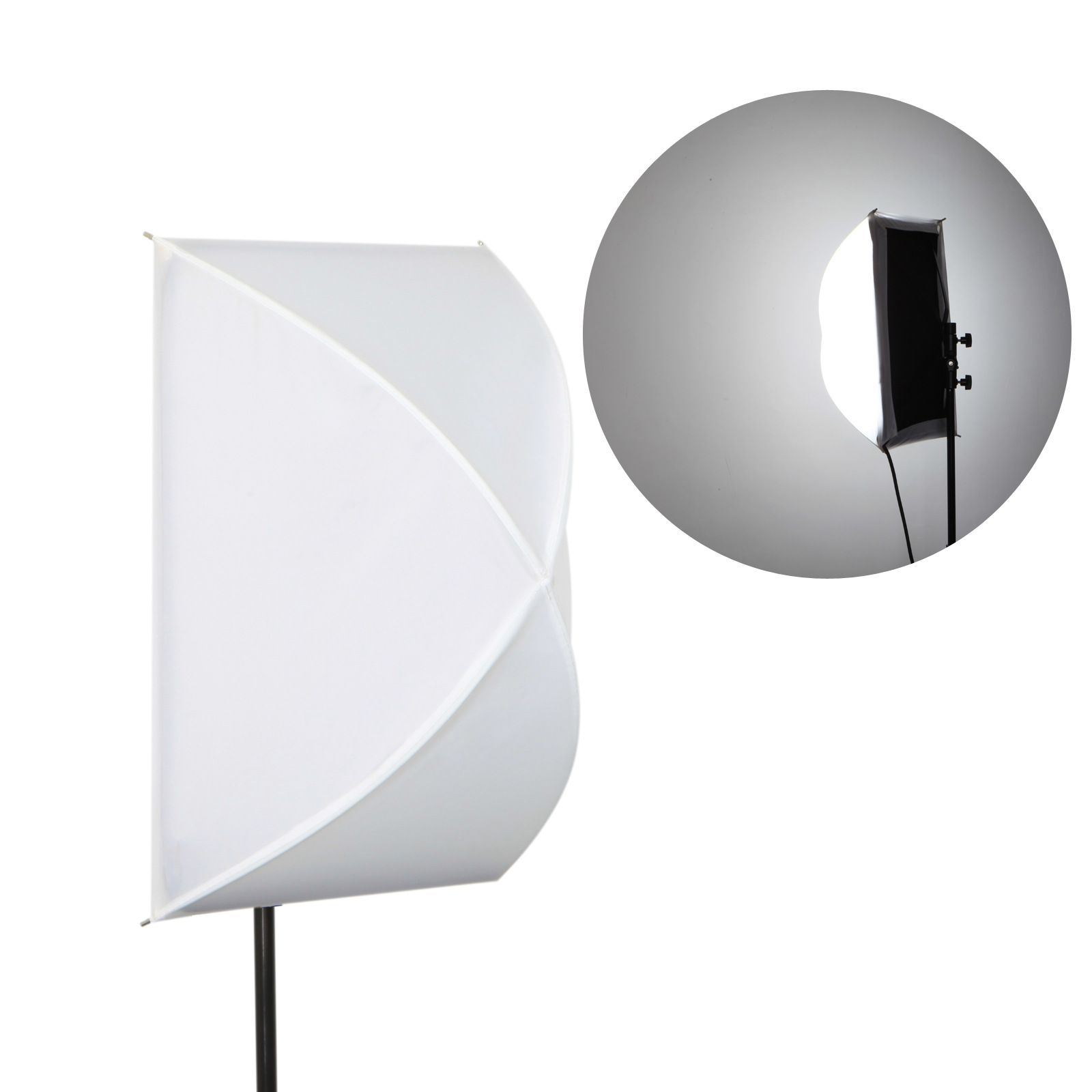 美铿 柔光布 柔光罩 卷布灯补光灯 适用于ge-62lled摄像灯