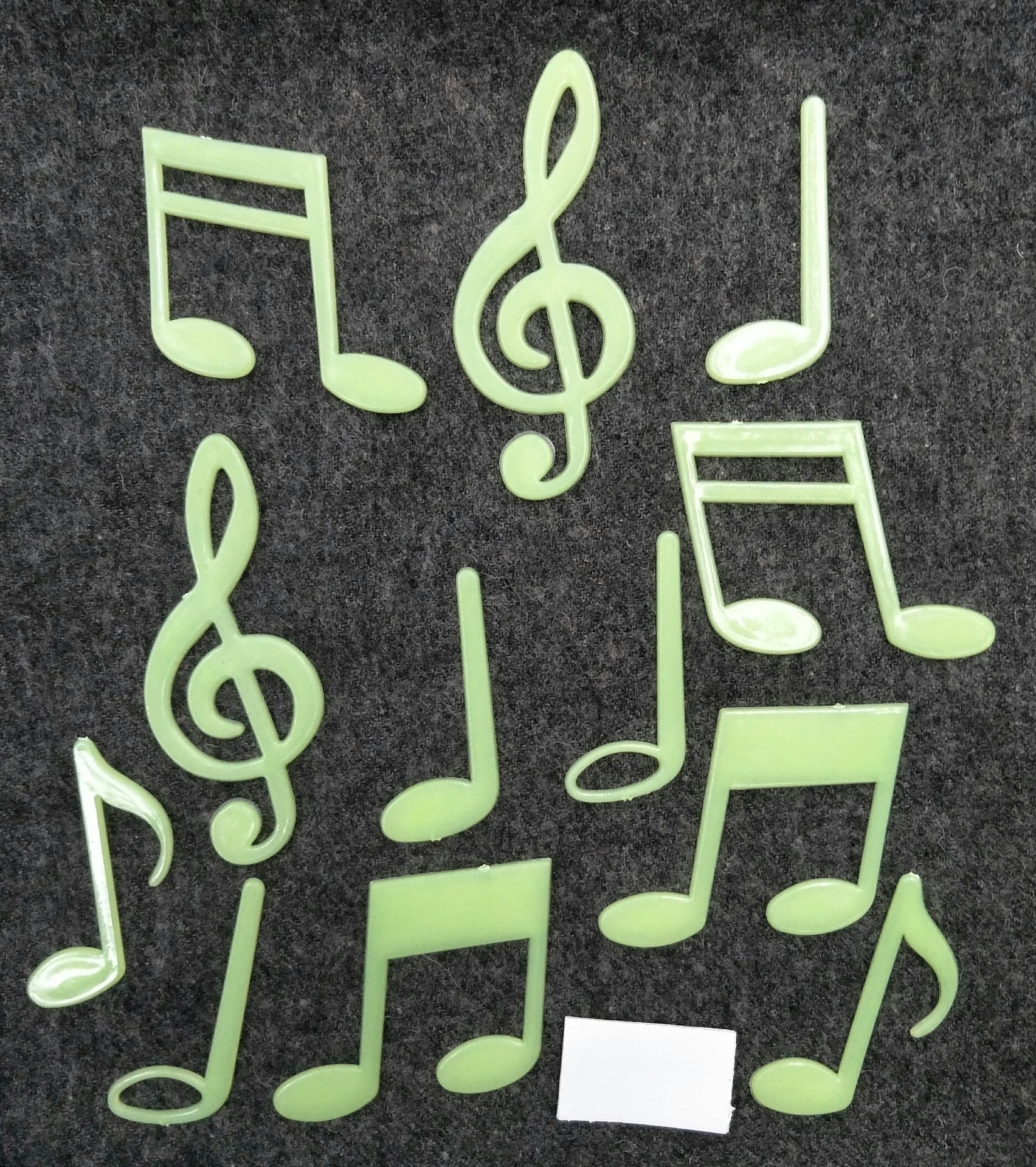 外贸热销夜光贴音符墙贴 立体创意发光帖儿童房幼儿园荧光贴