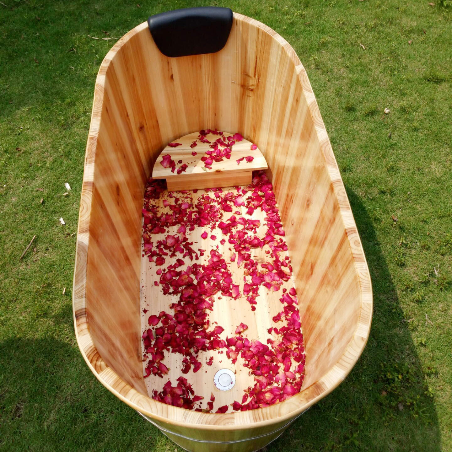 包邮香杉木泡澡木桶浴桶沐浴桶单成人洗澡桶儿童药浴缸实木质浴盆