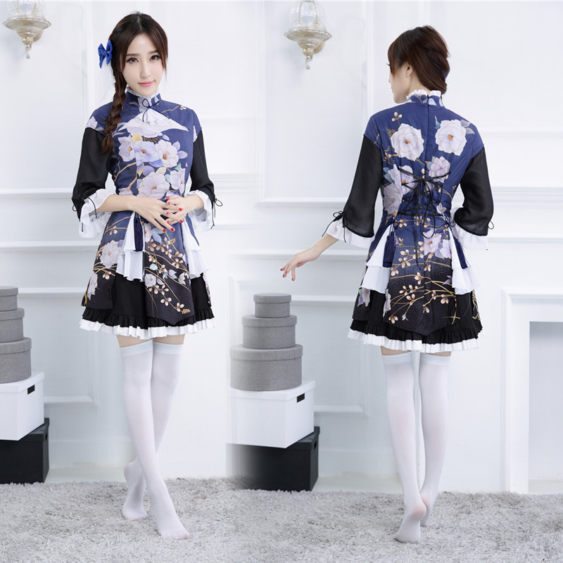 实拍和服暖暖环游世界 民国烟华装古典装汉服襦裙cosplay游戏服装