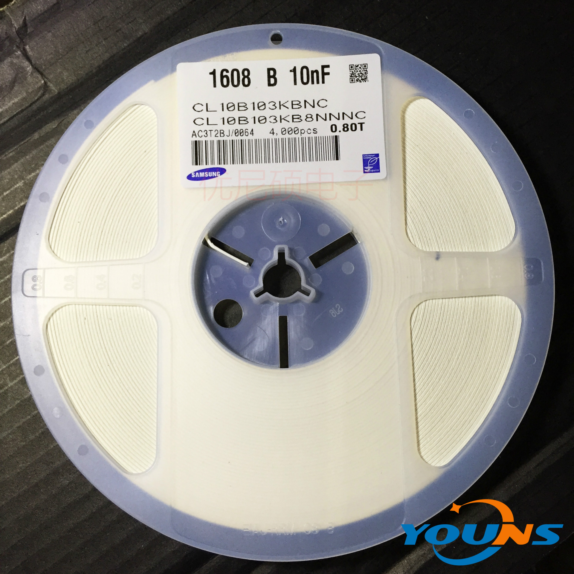 cl10b103kb8nnnc 三星贴片电容 0603 103kb 50v 10nf 10% x7r