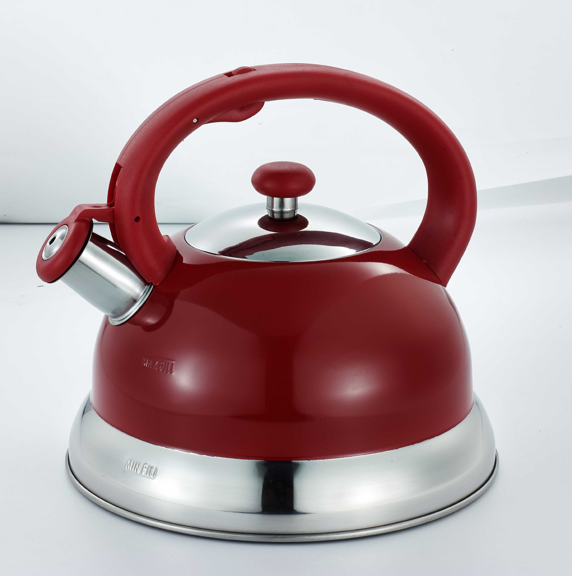 不锈钢复底烧水壶 电磁炉鸣音水壶 加厚三层壶底琴音水壶3l