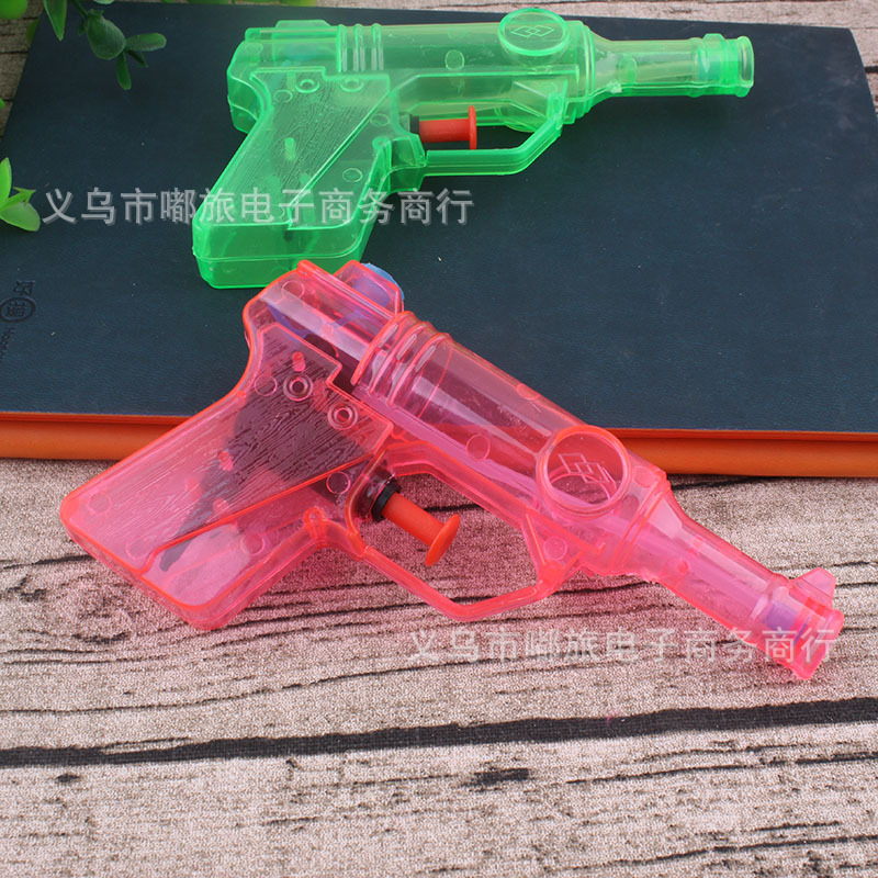 儿童玩具水枪　嬉水玩具 喷水小玩具 透明小水枪 1元批发