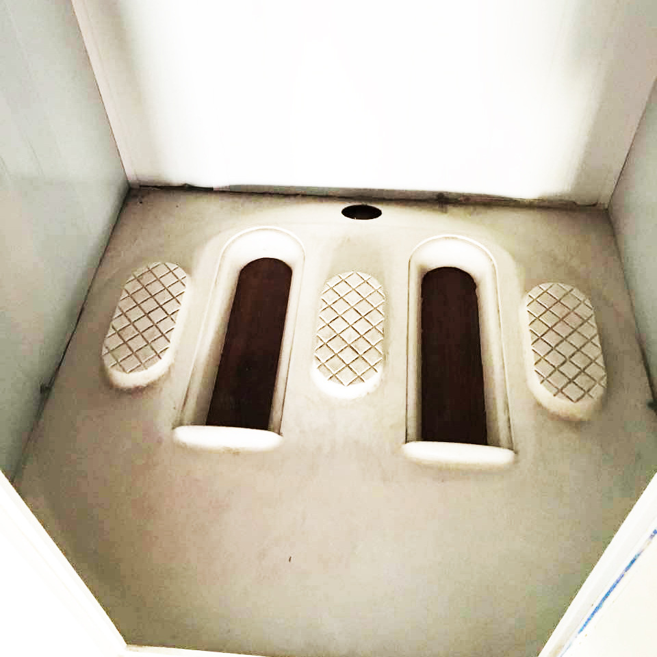 smc玻璃钢厕所工地专用免水冲高强度双坑交替式无害化户用厕所彩