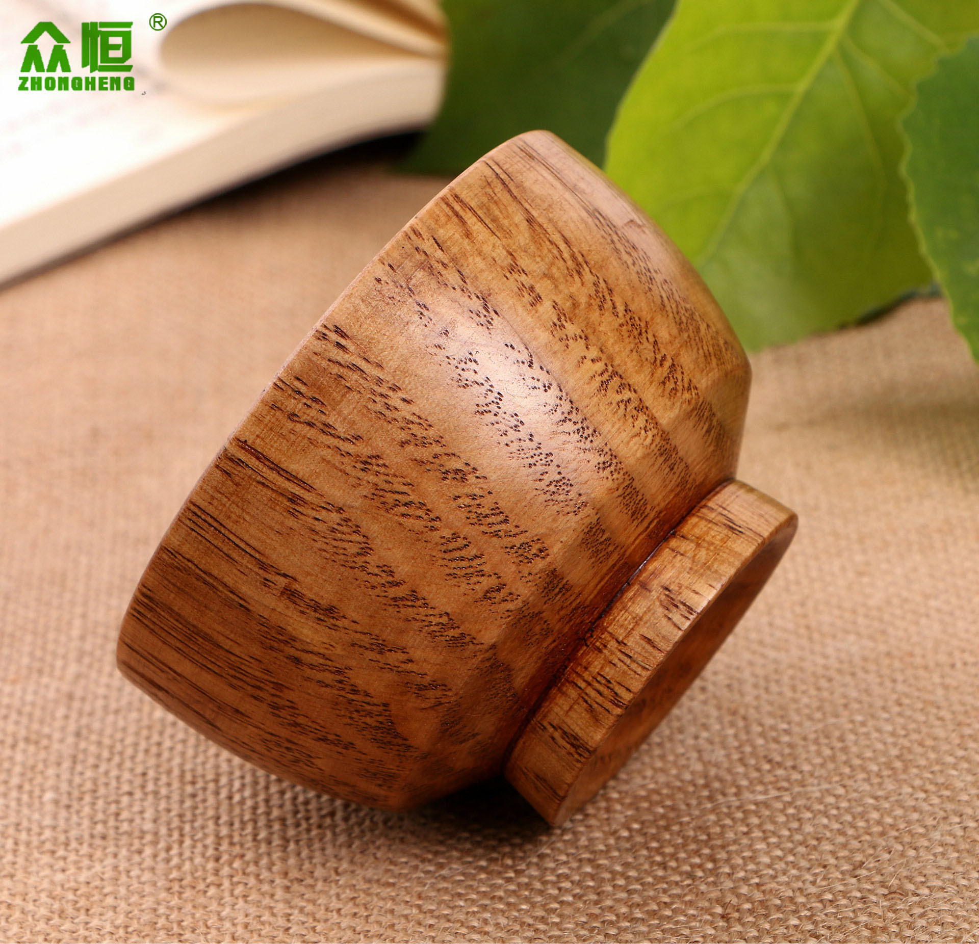 跨境速卖通wish柯木饭碗 实木手工木碗 健康木碗耐摔