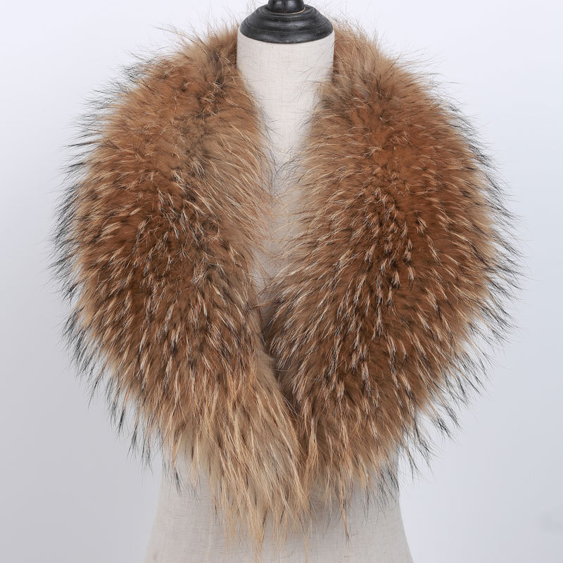 厂家直销貉子毛领青果领可定貉子毛狐狸毛领等各种真皮草领子