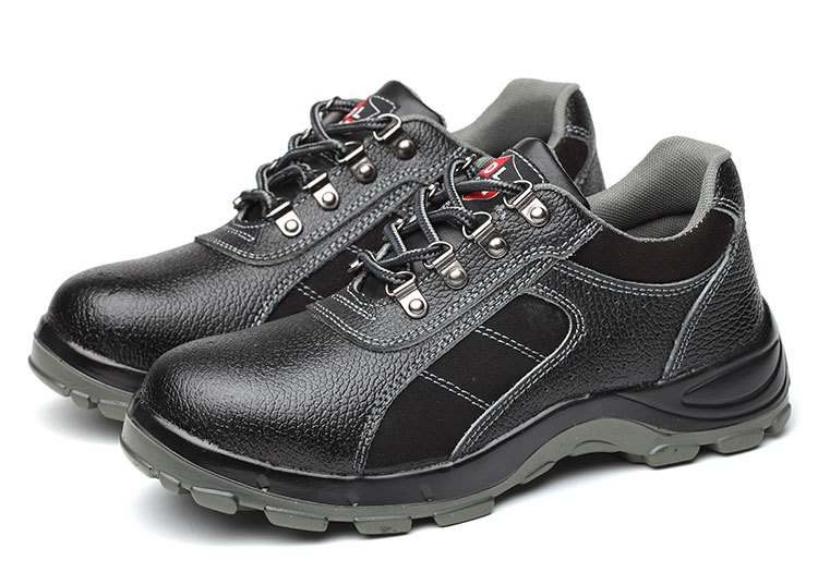 真皮劳保鞋男钢包头防砸防刺穿耐磨耐油实心底耐磨安全工作防护鞋6