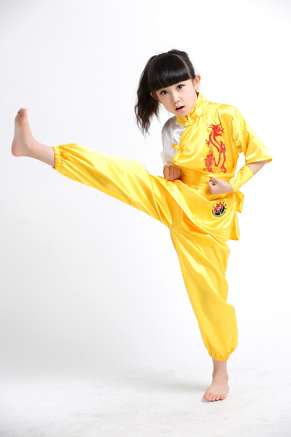 男女少儿功夫武术演出服幼儿园小学生训练练功服饰儿童中国风套装