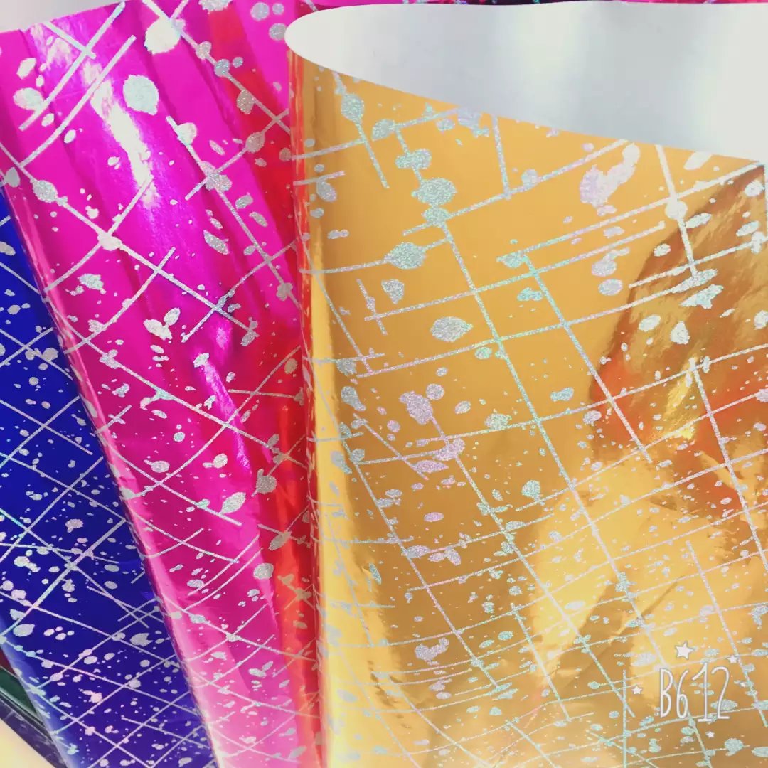 彩色镭射印刷膜 包装纸 镭射膜 礼品包装膜