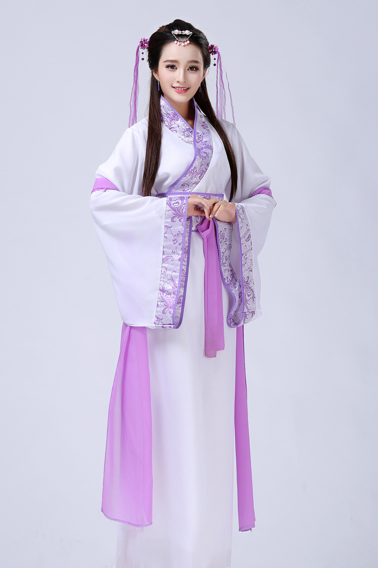 古装仙女服装唐朝古代汉服演出服装舞蹈服襦裙公主贵妃古典舞唐装