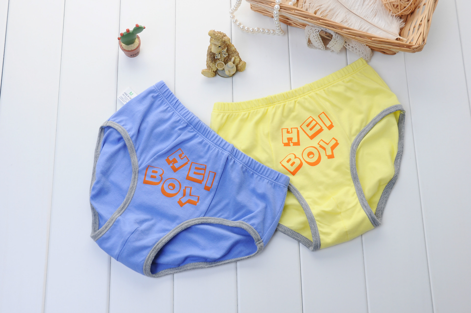 卡宝熊儿童内裤男童纯棉中大活力男孩 小学生短裤宝宝全棉三角裤