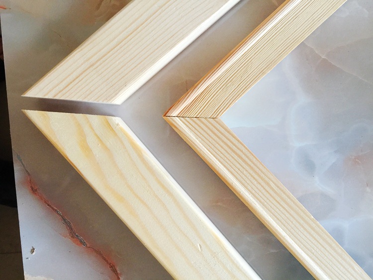 厂家直销松木油画框木条实木框条画框木条绘画框绷布框木条可定制