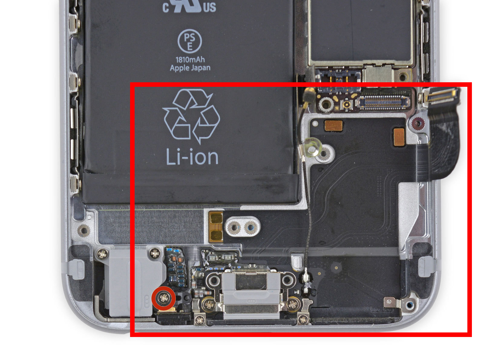 用于苹果6代for iphone 6 4.7寸底部耳机充电尾插排线内配件维修