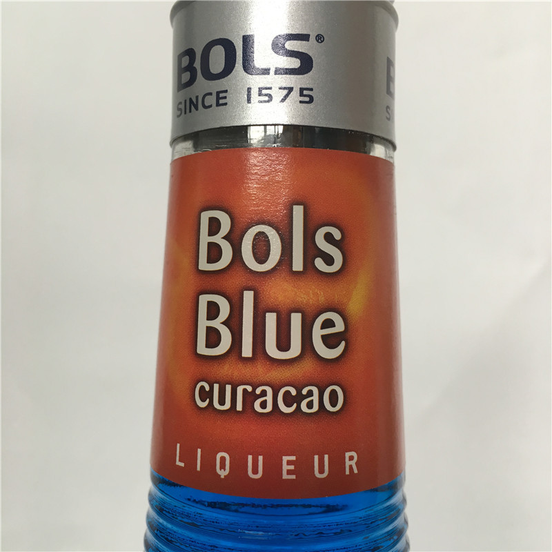 洋酒波士蓝橙力娇酒bolsbluecuracao蓝橘酒蓝柑酒蓝香橙