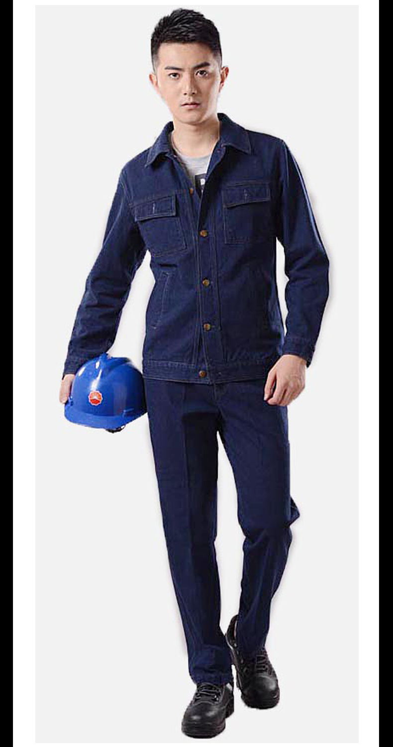 批发定制春夏长袖工作服套装工地工程汽修厂服电焊劳保服工装001
