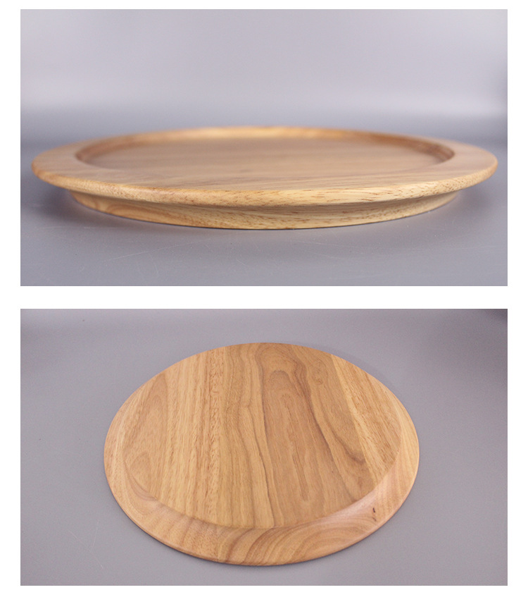 原创手工天然创意木盘子实木日式木质原木餐具圆盘水果盘茶点盘