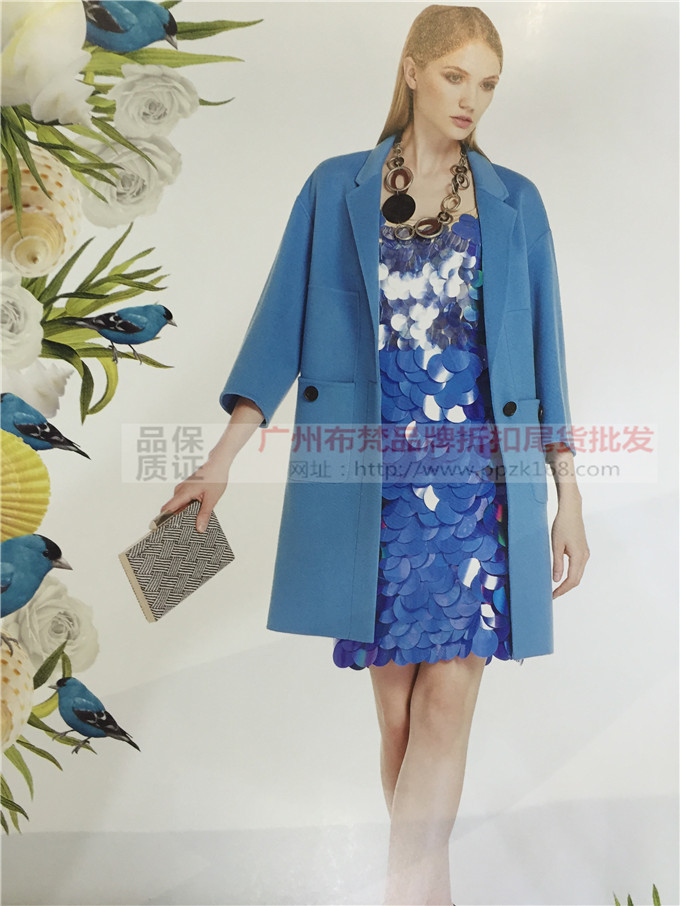 北京慧之芳双面羊绒大衣15年冬季女装品牌高端双面羊绒大