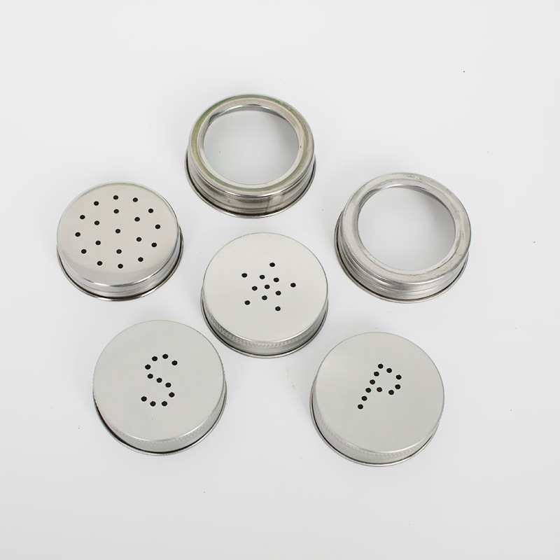 不锈钢盖 螺纹调料瓶盖 带孔瓶盖 厂家直销可加工定制 质量好