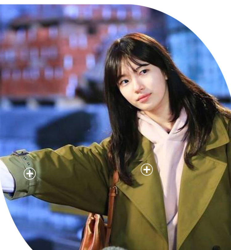 任意依恋秀智同款鲁乙同款秋冬双排扣系带宽