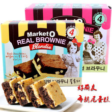 韩国进口食品 好丽友布朗尼蛋糕盒装120g  4小包 一箱16个