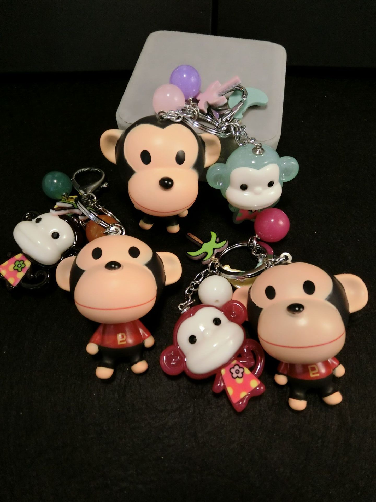 新款式 猴子钥匙扣韩版猴子包包挂件 亚克力猴子