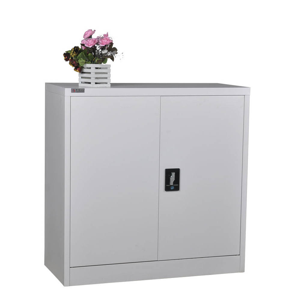 特价办公矮柜文件地柜边柜档案储物柜铁皮收纳柜双层带锁厂家