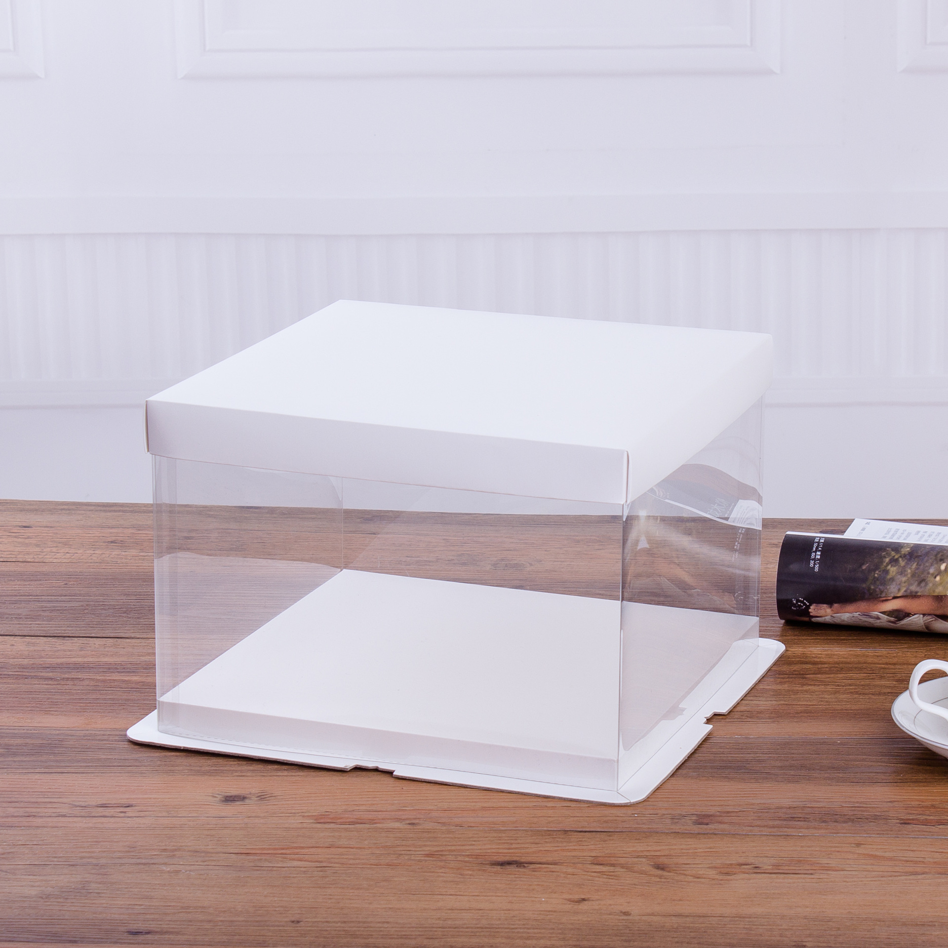 烘焙包装 三合一透明pet生日蛋糕盒 双