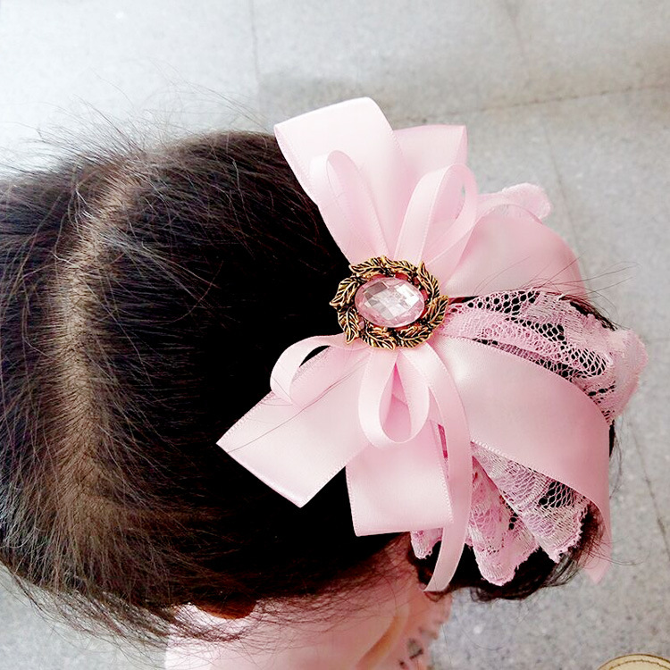 地摊热卖爆款韩国风美少女蝴蝶结飘带发夹