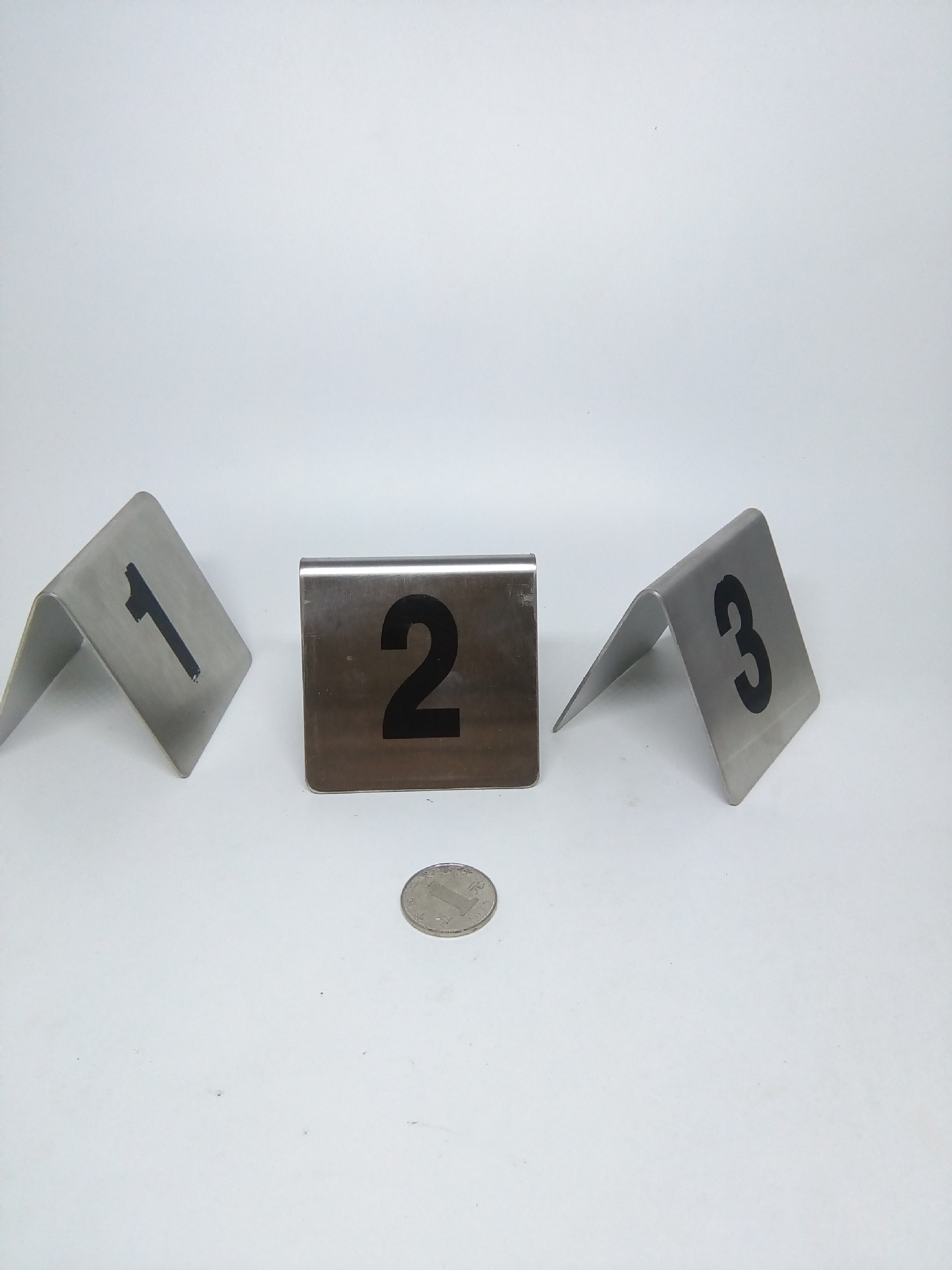 不锈钢数字台号餐桌台号牌桌号牌台位牌菜牌1-100任选特价