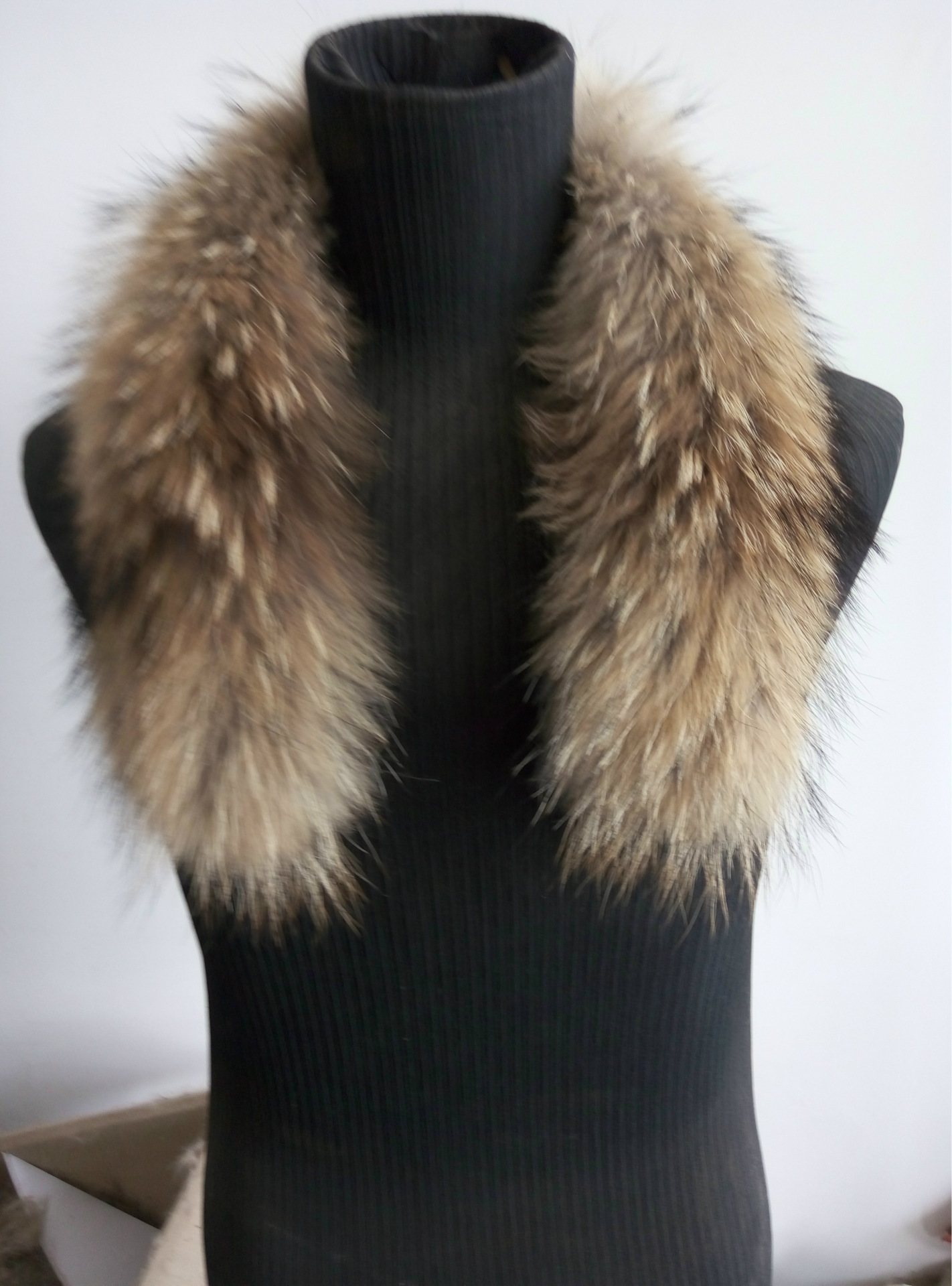 新款貉子毛领耗子毛染色特大毛领12厘米毛峰真毛裘皮百搭皮草毛领